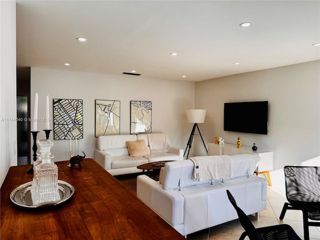 109 Heatherbrook Way Unit 146, Hollywood, FL 33021 - living room with recessed lighting and light tile patterned floors