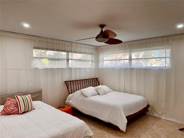 109 Heatherbrook Way Unit 146, Hollywood, FL 33021 - bedroom with ceiling fan and recessed lighting