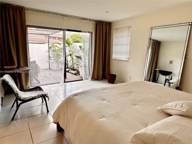 109 Heatherbrook Way Unit 146, Hollywood, FL 33021 - bedroom featuring light tile patterned flooring and access to exterior