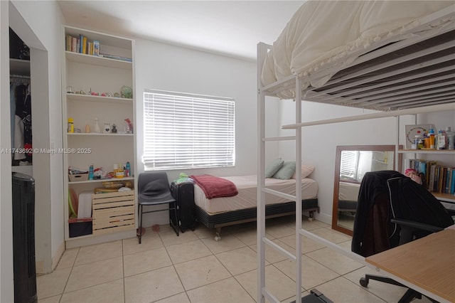 view of tiled bedroom