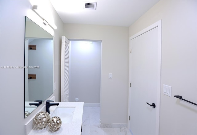 bathroom featuring vanity