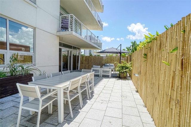 view of patio / terrace with outdoor lounge area