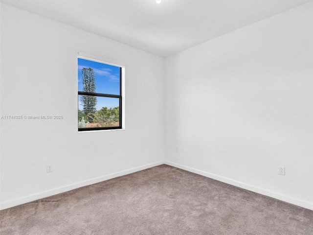 view of carpeted empty room