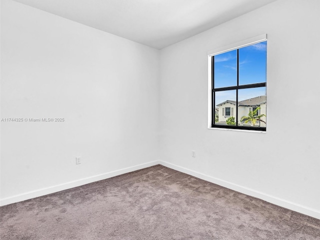 view of carpeted empty room