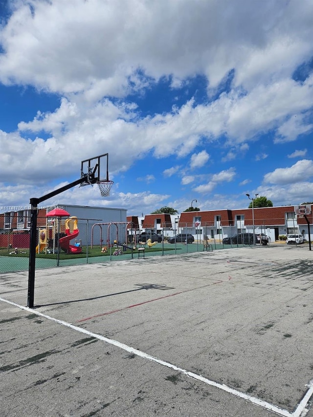 10800 NW 7th St Unit 3B, Miami, FL 33172 - view of basketball court featuring fence