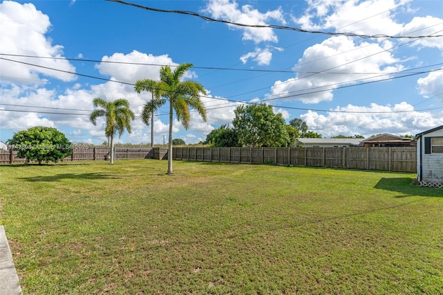 view of yard