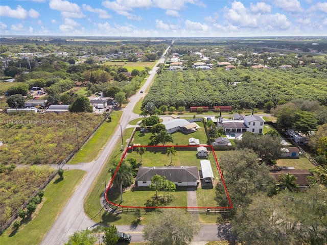 birds eye view of property