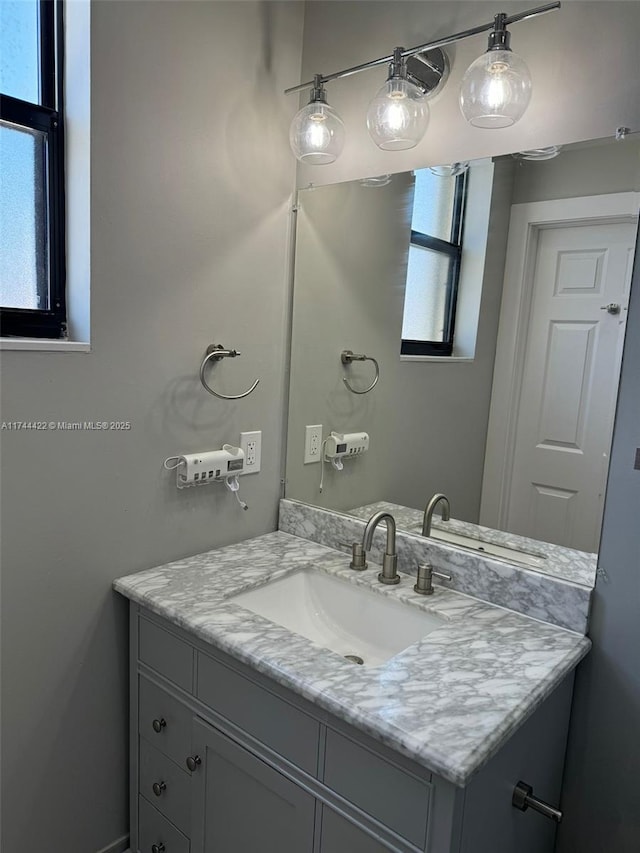 bathroom with vanity