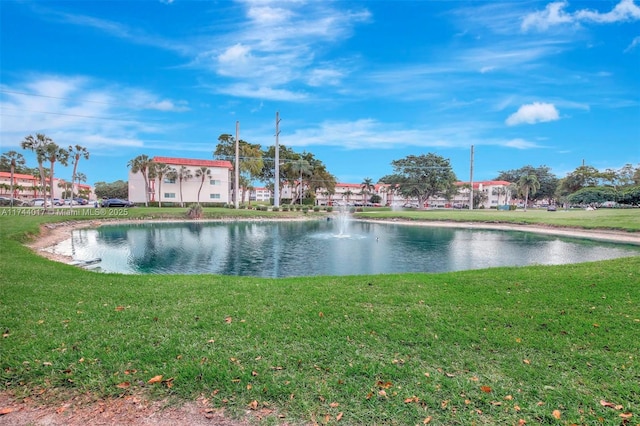 view of water feature