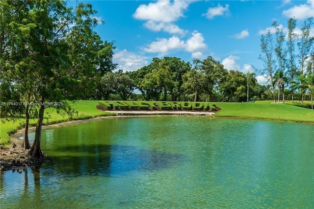 property view of water