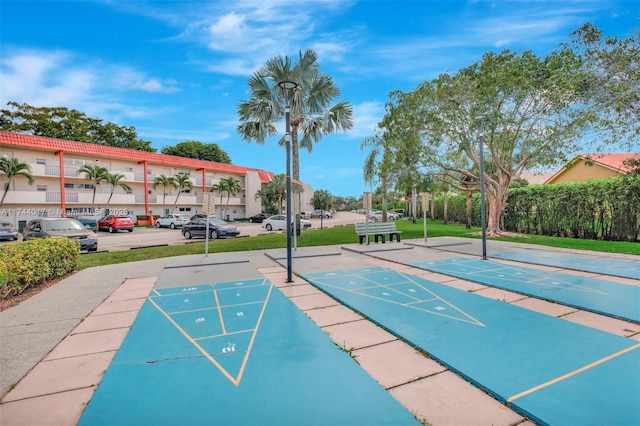 surrounding community with shuffleboard