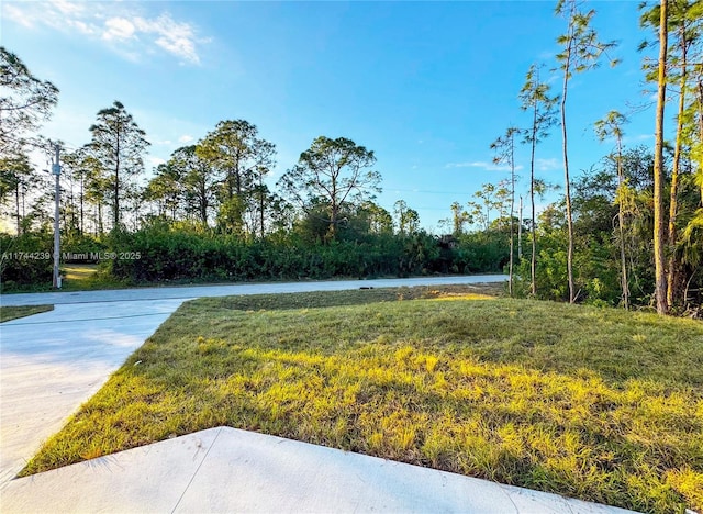 view of yard featuring a water view