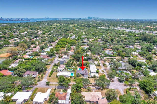 birds eye view of property featuring a residential view