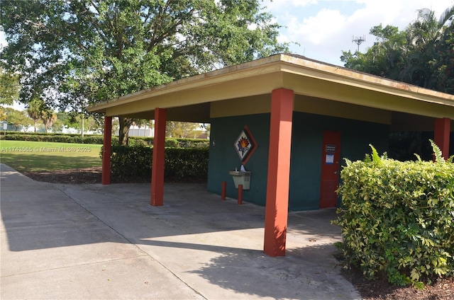 view of vehicle parking