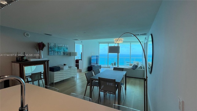 17001 Collins Ave Unit 2702, Sunny Isles Beach, FL 33160 - dining area with wood finished floors
