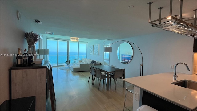 17001 Collins Ave Unit 2702, Sunny Isles Beach, FL 33160 - dining space with light wood-type flooring