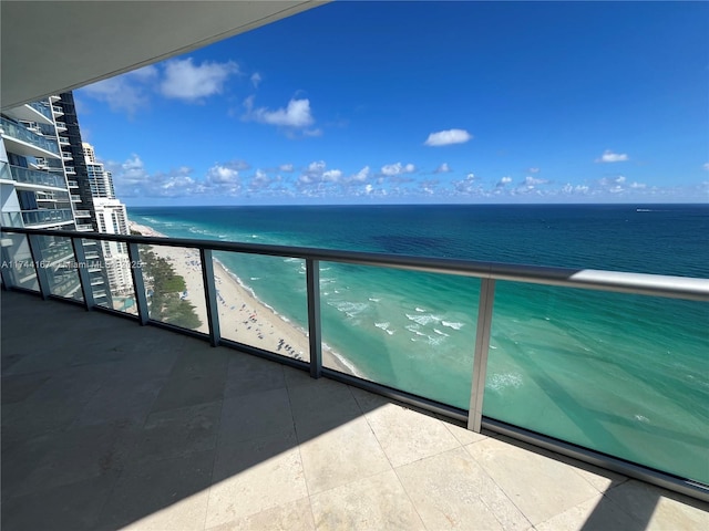 17001 Collins Ave Unit 2702, Sunny Isles Beach, FL 33160 - balcony featuring view of water and beach