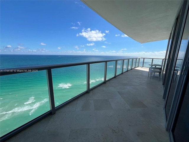 17001 Collins Ave Unit 2702, Sunny Isles Beach, FL 33160 - balcony with view of water and beach