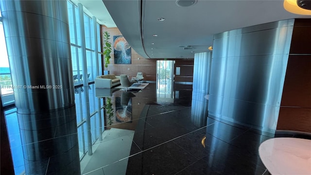17001 Collins Ave Unit 2702, Sunny Isles Beach, FL 33160 - hallway featuring recessed lighting and tile patterned flooring