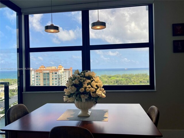 936 Intracoastal Dr Unit 20E, Fort Lauderdale, FL 33304 - dining room featuring a water view