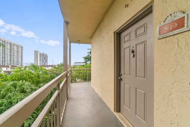 view of balcony