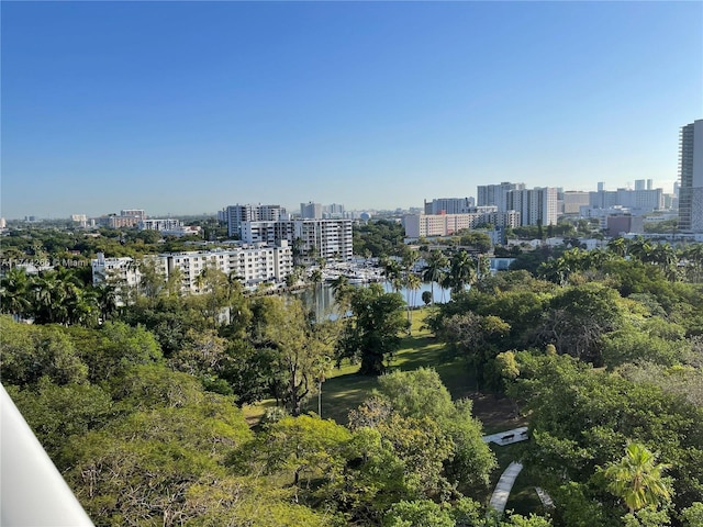 drone / aerial view featuring a view of city