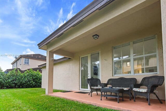 20173 SW 128th Pl, Miami, FL 33177 - view of patio / terrace with an outdoor hangout area
