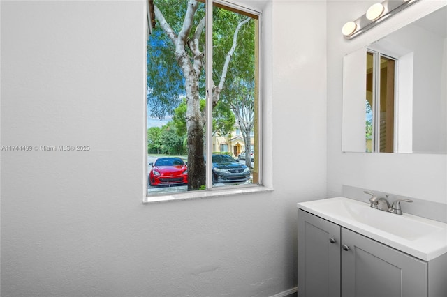 bathroom with vanity