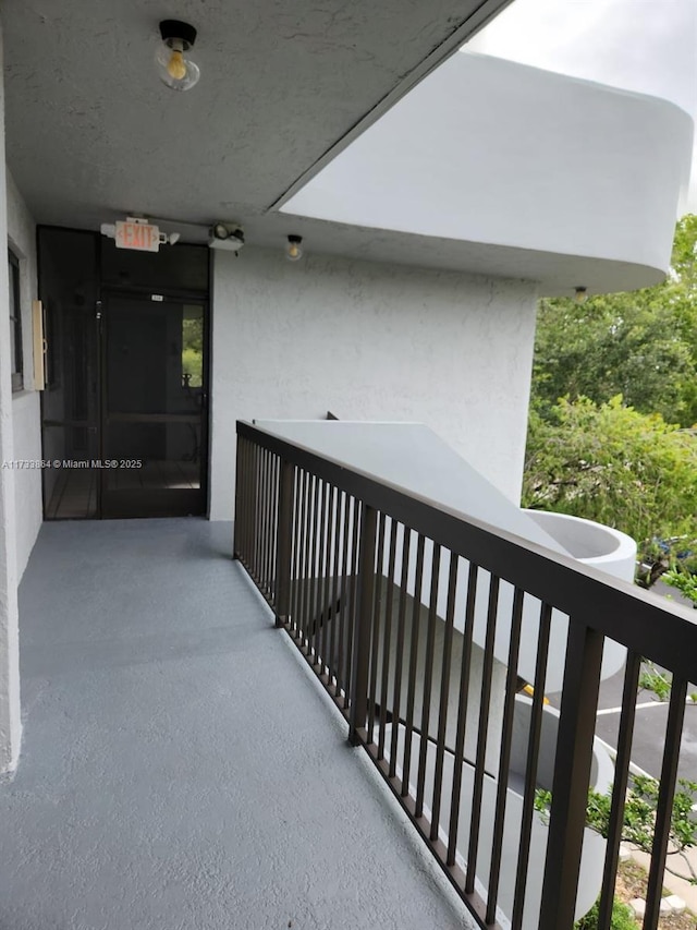 view of balcony