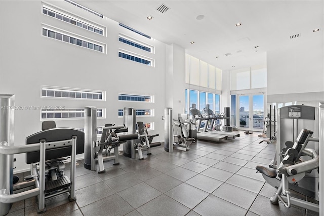 view of exercise room