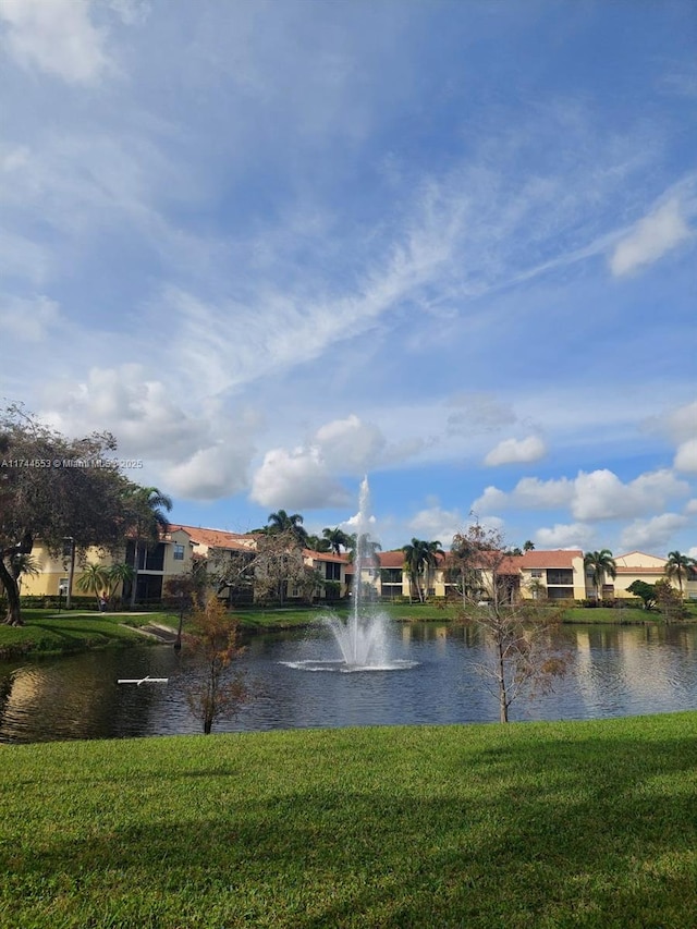 view of water feature