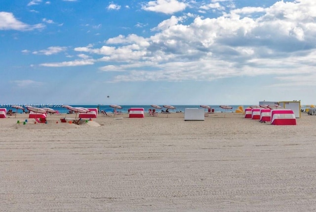 water view featuring a beach view