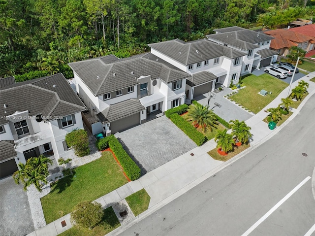 aerial view featuring a residential view