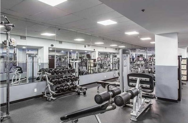 view of exercise room