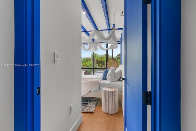 interior space featuring hardwood / wood-style floors