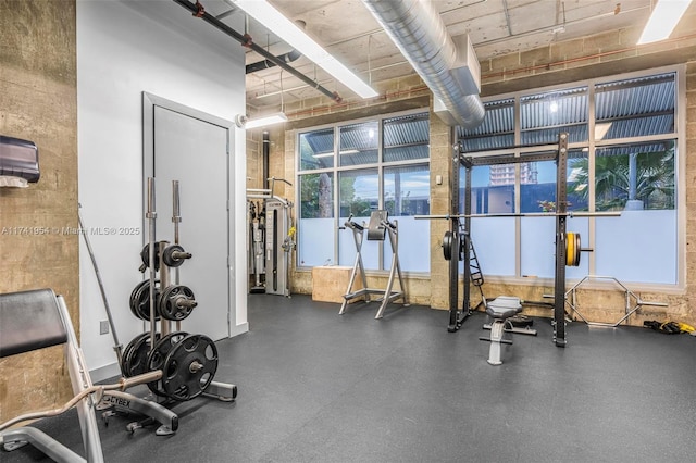 view of exercise room