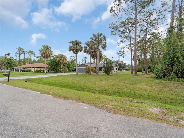 view of front of house with a front yard