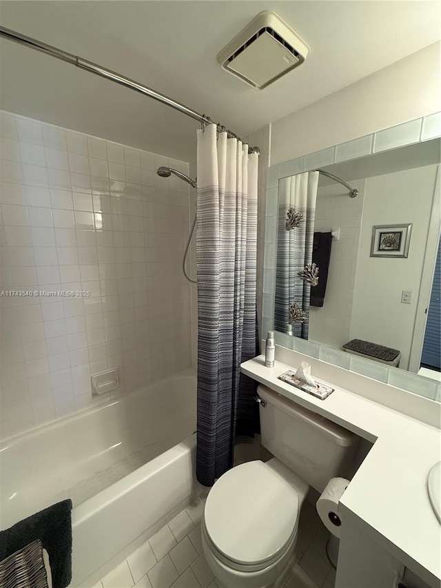 609 Waterside Dr Unit 609, Hypoluxo, FL 33462 - full bathroom featuring shower / bath combo, tile patterned floors, and vanity