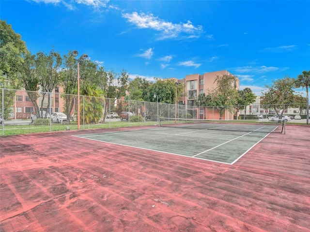 view of tennis court