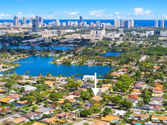 2061 NE 207th St, Miami, FL 33179 - aerial view of skyline and a nearby body of water