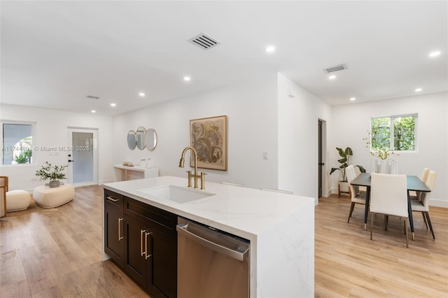 dining room featuring light hardwood / wood-style floors