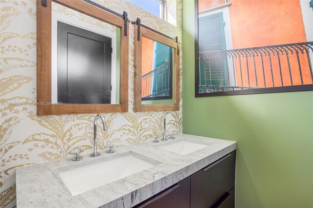 bathroom with vanity