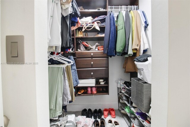 view of closet