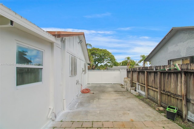 view of home's exterior featuring a patio area