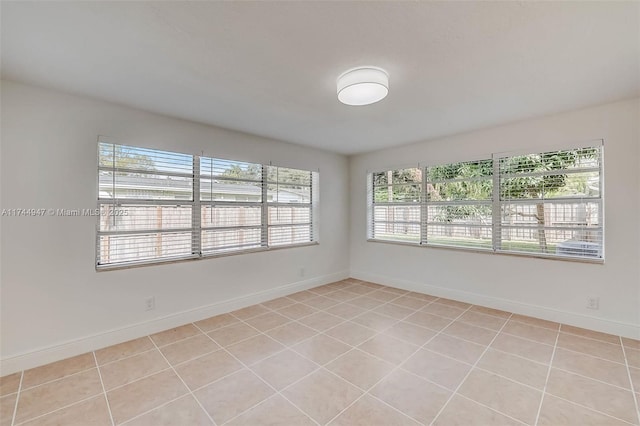 view of tiled empty room