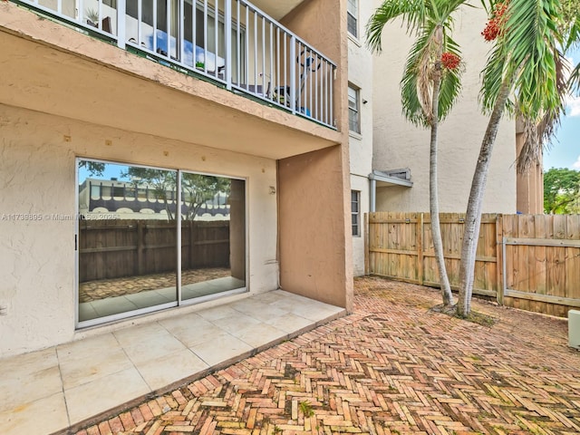 view of patio / terrace with fence