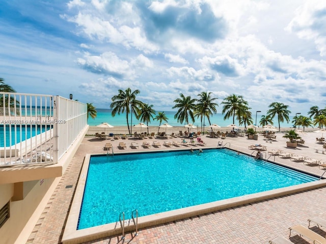 pool featuring a patio
