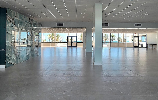 empty room with visible vents