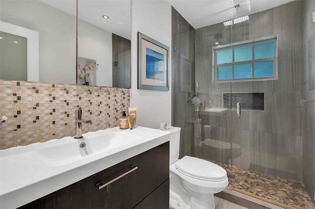 461 NE 115th St, Miami, FL 33161 - bathroom with a shower stall, toilet, and vanity