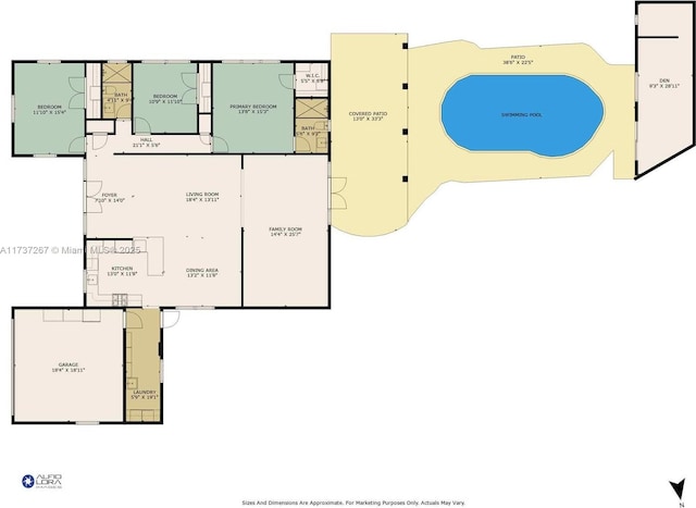 461 NE 115th St, Miami, FL 33161 - property floor plan